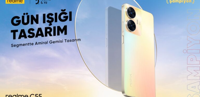 Realme C55 geniş depolama alanı ile geldi